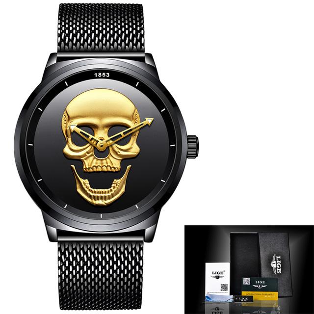 Men's 3D Skull Watch