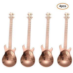 Guitar-Shaped Spoon Set