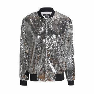 Sequin Bomber Jacket