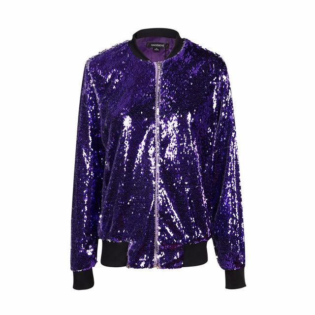 Sequin Bomber Jacket