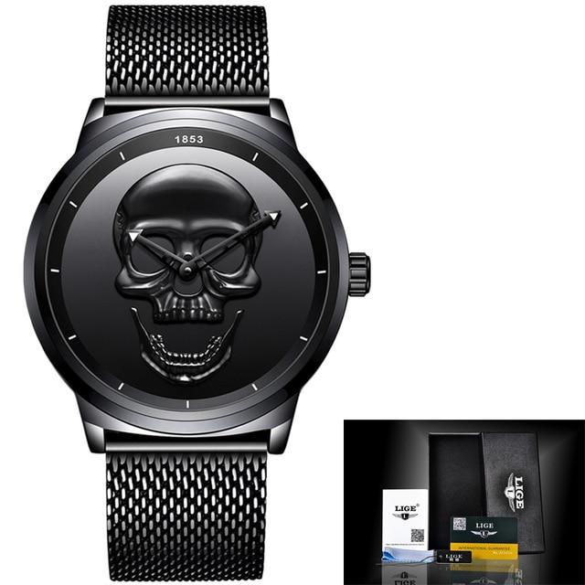 Men's 3D Skull Watch