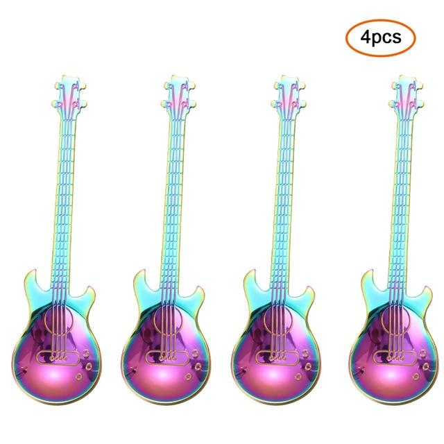 Guitar-Shaped Spoon Set