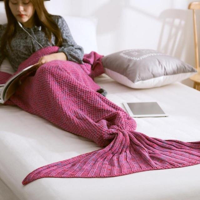 Mermaid Tail Kitted Blanket