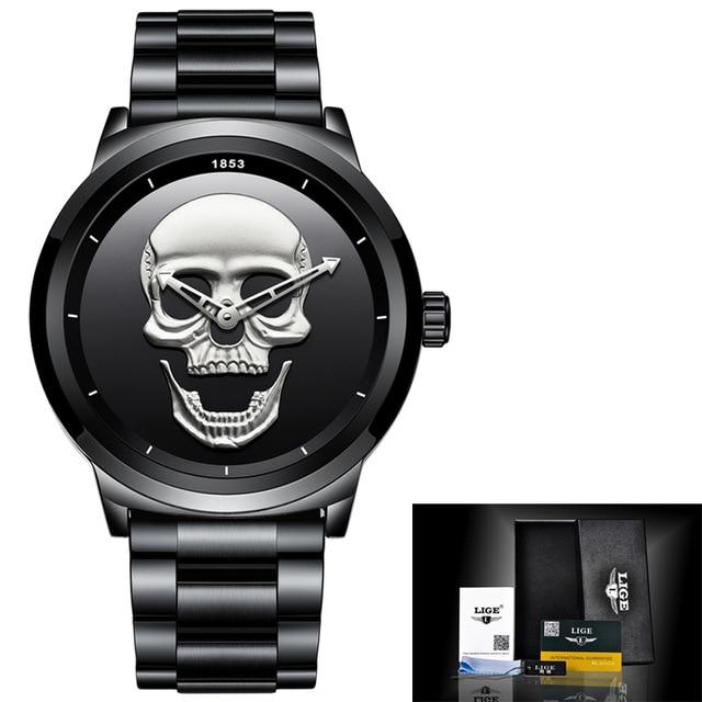 Men's 3D Skull Watch