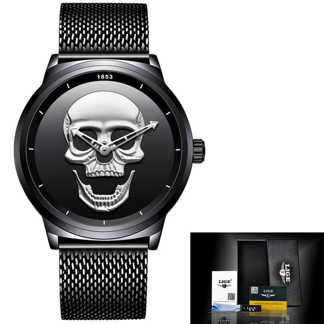 Men's 3D Skull Watch