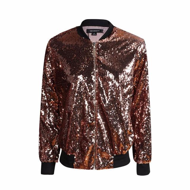 Sequin Bomber Jacket