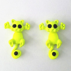 Trap Cat Stud Earrings