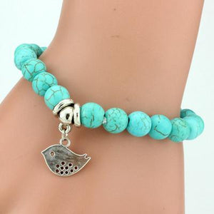 Boho Turquoise Charm Bracelet