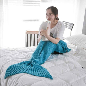 Mermaid Tail Kitted Blanket