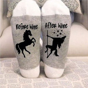 Unicorn Wine Socks