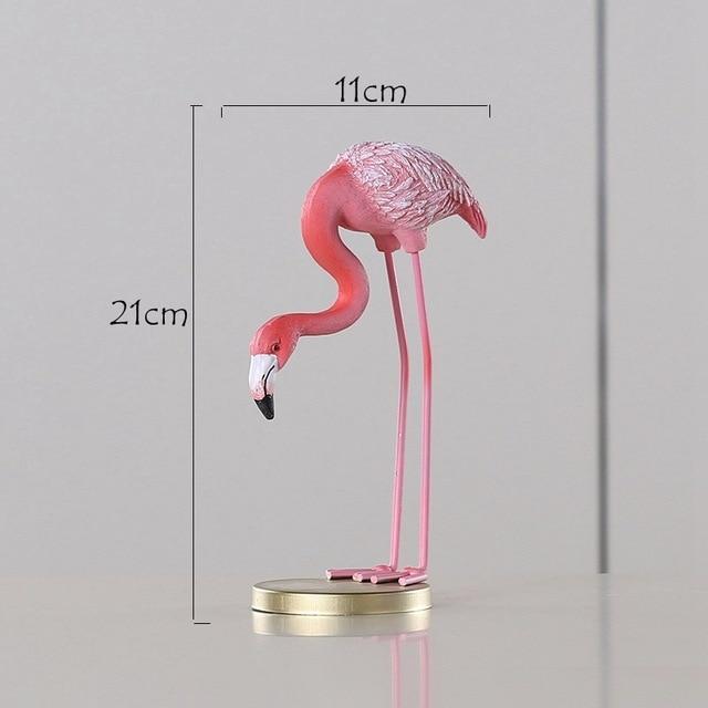 Pink Flamingo Desktop Figurines