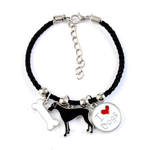 I Love Dogs Bracelet