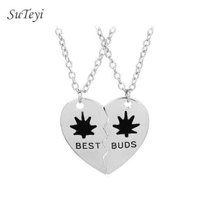 Best Friends Heart Necklace