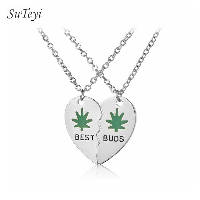 Best Friends Heart Necklace