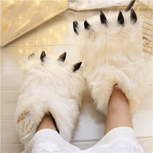 Yeti Paws Fuzzy Slippers